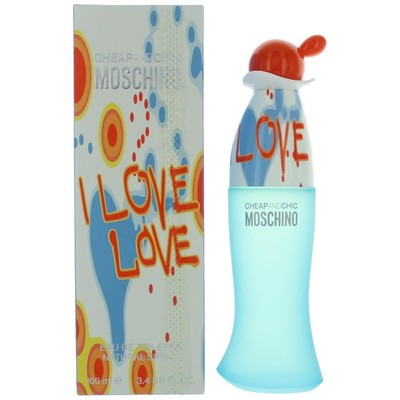 Cheap & Chic I Love Love by Moschino Women EauDe Toilette Spray 3.4oz NEW SEALED