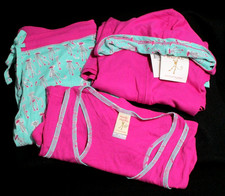 MUNKI MUNKI  THREE PCS. PJ /LOUNGE SET MINT/MULTI MONKEY THEME SIZE M NWT 