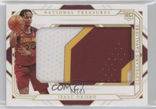2020 Panini National Treasures Rookie Jumbo Materials Prime 4/25 Isaac Okoro 6fs