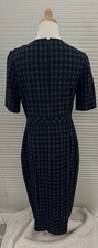 Banana Republic Career Stretch Gingham Denim Sheath Dress 10