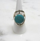 Mexico HOB Turquoise & Jasper Sterling Silver Reversible Ring ~ 7.8g ~ 5-E390 — photo 7