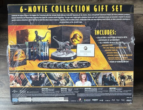 Jurassic World 6-Movie Collection Gift Set (4K UHD+Blu-ray+Digital+Figurine) NEW - Bild 7 von 8