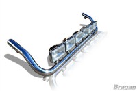 Edelstahl DachträGer + Rechteckige Scheinwerfer FüR Scania 4 Series Topline Lkw