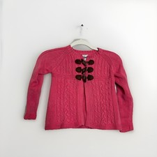 Oshkosh B  gosh Girls Pink Cable Knit Cardigan Winter Sweater Size 6