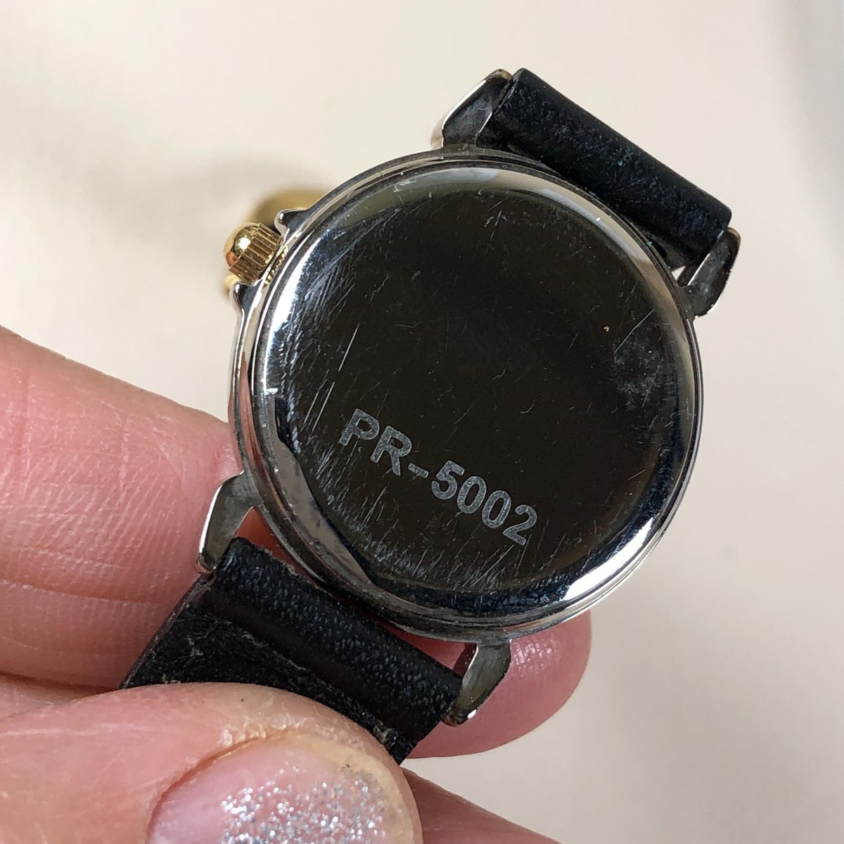 Fossil Lucent Women PR-5002 Dress Black Leather Tone Quartz  display picture 1
