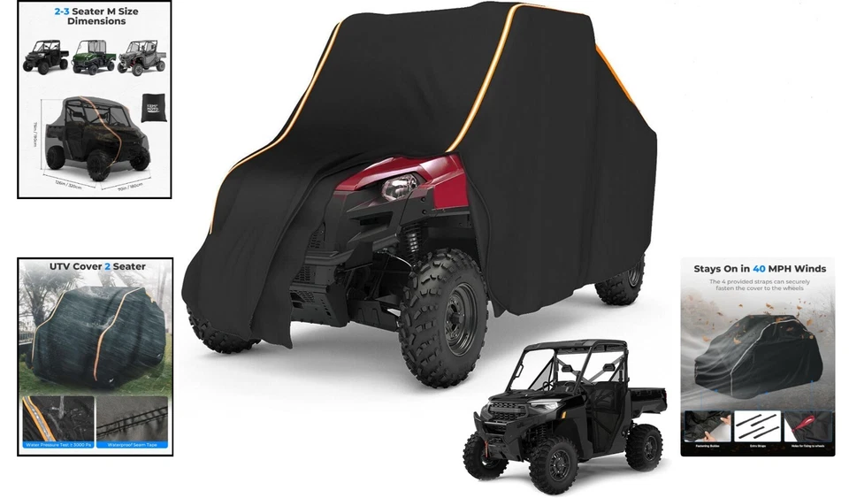 Complete UTV Protection Cover - Suitable for Multiple Models, Waterproof Safety Foto 2 de 4
