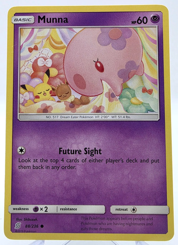 Munna - Pokemon Trading Card Game Sun & Moon - Unified Minds 88/236