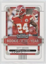 2022 Panini Contenders Rookie of the Year Silver 50/99 Skyy Moore #ROY-SMO 2a9