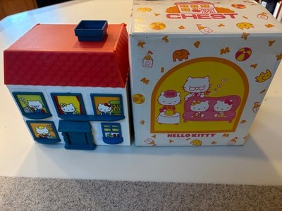 Vintage Hello Kitty 1976 Sanrio House Storage Jewelry Chest Original Box
