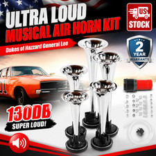 Ultra Loud Red Dixie Musical Car Air Horn Kit Dukes Of Hazzard General Lee