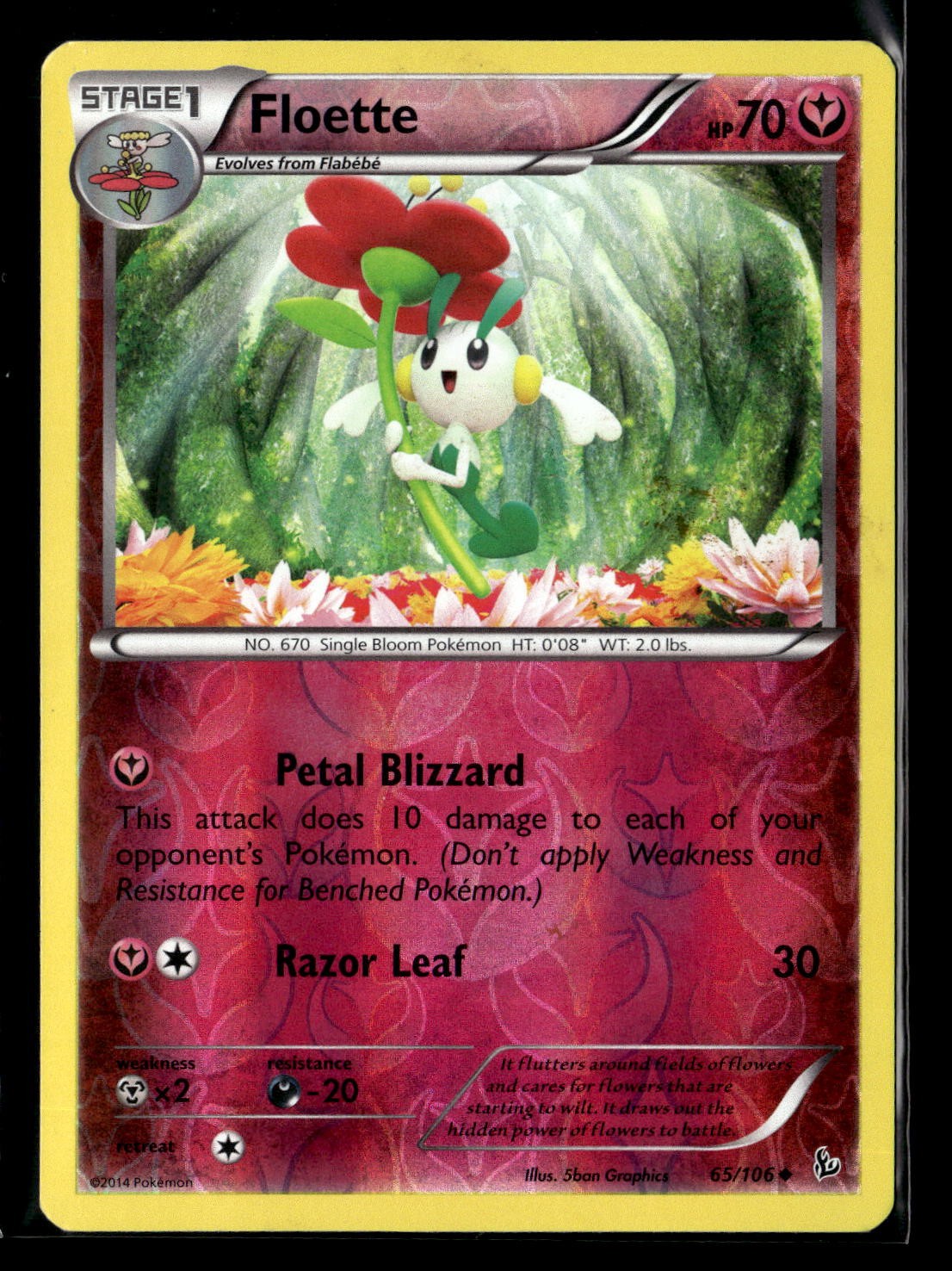 Floette (65) Reverse Holofoil XY - Flashfire 65/106 LP