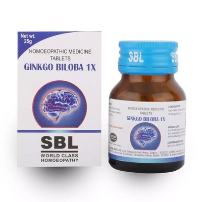 SBL Ginkgo Biloba 1X Tablets  25g Homeopathic Support for Memory &...