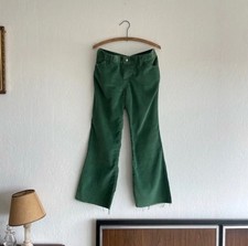 Vintage 70s   Big E  Levi  s Corduroy Flare Pants Green 32 X 28