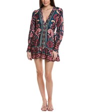Farm Rio Seasheel Tapestry Mini Dress Women's