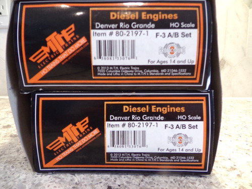 JUEGO MTH 80-2197-1 DENVER & RIO GRANDE F-3 A/B escala HO DCC/SONIDO | Zustand: New