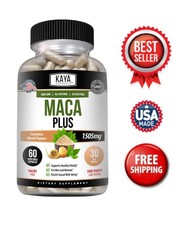 MACA Plus Supplement 60ct, Assist Sexual Well-being, Healthy Energy  Endurance