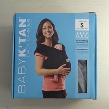 Baby K'tan Original Cotton Wrap Style Baby Carrier Slip On Gray Size Small