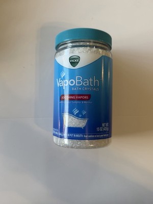 Vicks VapoBath Bath Crystals Soothing Vapors Eucalyptus Scent 15 oz