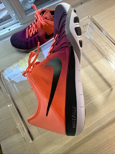 Scarpe da corsa basse Nike Free TR 6 Spectrum da donna taglia 9 arancione viola ombreggiate - Foto 10 di 13