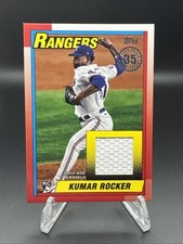 2025 Topps Series 2 - 1990 Topps Baseball Relics Kumar Rocker #90R2-KR (MEM, RC)