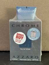 CHROME AZZARO EDT SPRAY 1.69 FL OZ HAIR BODY SHAMPOO 2.53 oz MEN new sealed