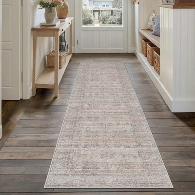Retro 2x8 Washable Runner Rugs Colorful Hallway Bedroom Kitchen Throw Carpet ...