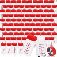 120 Pcs Paint Touch Up Paint Bottles with Brush and Lid Empty Touch Up Paint Red