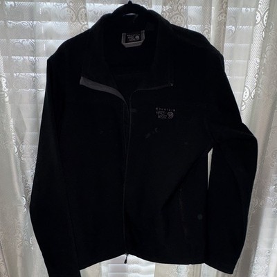 Mountain Hardwear Men s Black Full Zip Jacket Stand-Up Collar Regular Fit XL