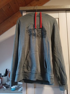 The North Face Hoodie Herren Gr. S grau rot Kapuzenpullover Sweatshirt