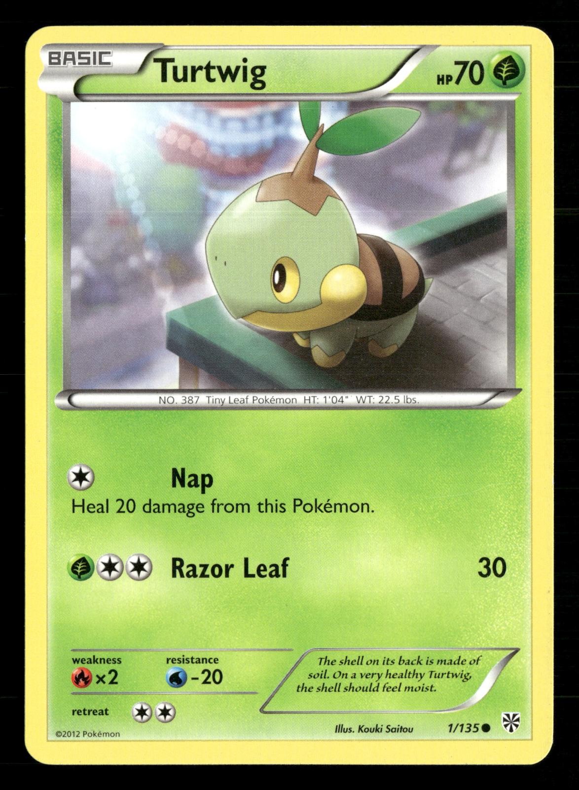 Turtwig 1/135 Common Plasma Storm Pokemon Lightly Played
