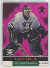 2001-02 Pacific Vanguard 029/105 Guy Hebert Anaheim Mighty Ducks/San Jose