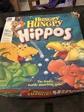 1994 Hungry Hungry Hippos Board Game Complete Works Milton Bradley Vintage