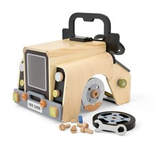 NEW - Member  s Mark Wooden Car Mechanic Playset Kids Pretend Garage Workshop Toy