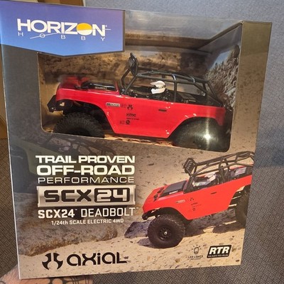 Axial 1/24 SCX24 Deadbolt 4WD Rock Crawler Brushed RTR Red