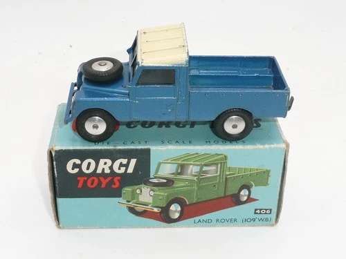 Corgi 406 early two tone Land Rover 109 W.B.  Boxed  *original*