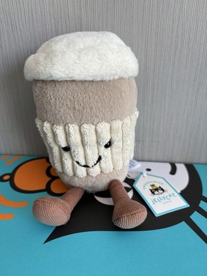 Jellycat Amuseables Coffee-To-Go Brandneu mit Etikett 100 % Original Codes auf Fotos Brandneu