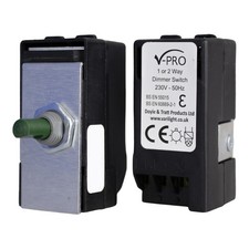 Varilight V-Pro Dimmer Switch - LED 0-120W up to 10 LEDs 2 way Push-on MJP120 UK