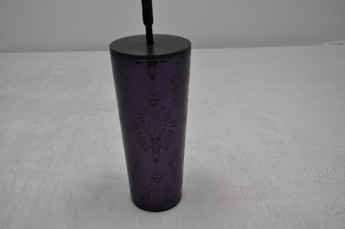 Starbucks Disney Haunted Mansion Tumbler Bat Straw 2025 Halloween New 24oz Cup - Picture 6 of 8
