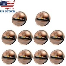 Pack of 10 Low Voltage LED Deck Lights Outdoor Step Stair Lights D35MM 12V IP65