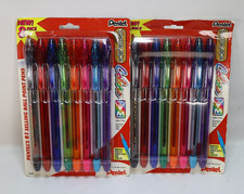 2 Pack Set of 8 Pentel RSVP Ballpoint Pen 1.0mm Medium Line Assorted Ink Mexico