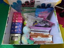 Bath Bombs Shower Fizzies Complete with Storage Box.