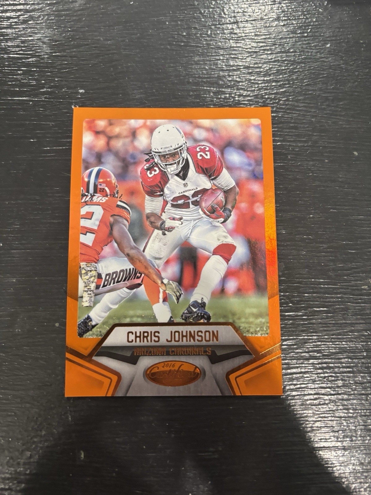 2016 Panini Certified - Chris Johnson #86 Mirror Orange /225 Arizona Cardinals