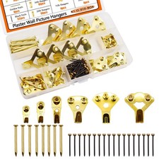 103 PCS Picture Hangers Hooks Professional Heavy Duty Picture Hanging Hooks P...