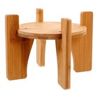  Drink Dispenser Stand Bamboo Fish Tank Stand Round Beverage Dispenser Holder