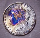 1896 Morgan Silver Dollar, Toning