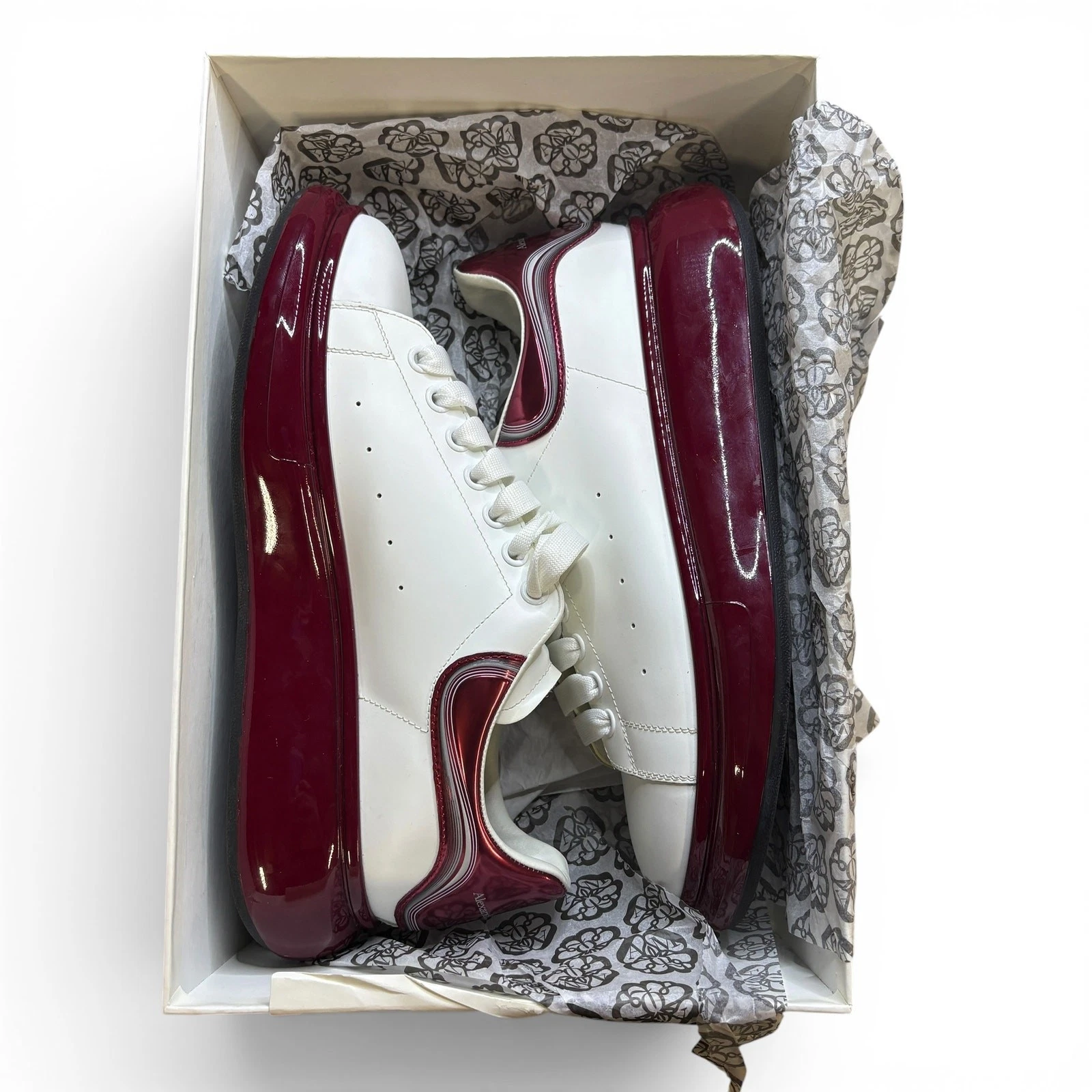 Alexander McQueen — Alexander McQueen Oversized Sneaker 'White Garnet Black' 11M