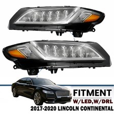 Full LED Headlight Assembly for 2017-2020 Lincoln Continental Right/Left OE Type