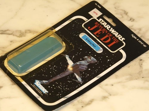 CARDBACK with BUBBLE 1983 RARE B Wing Pilot KENNER 77 Back Star Wars CARD JEDI