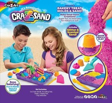 CRA-Z-Sand Make and Create Bakery Set 5 Molds, 2 Shaping Tools And Tray Colorful