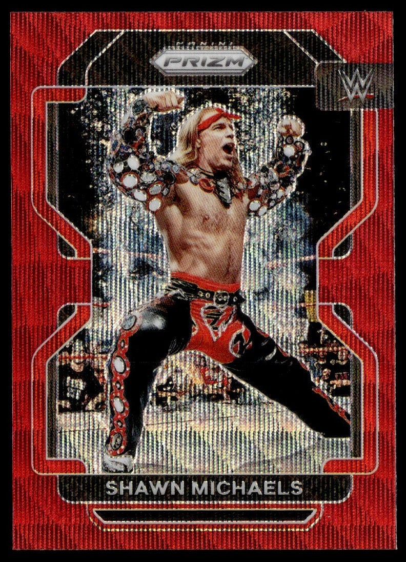 2022 Panini Prizm WWE Ruby Wave Shawn Michaels #199 C